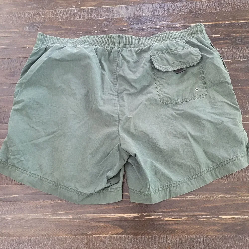 Polo Sport Ralph Lauren Men's XL Green Swimming Trunks Elastic Waist Shorts